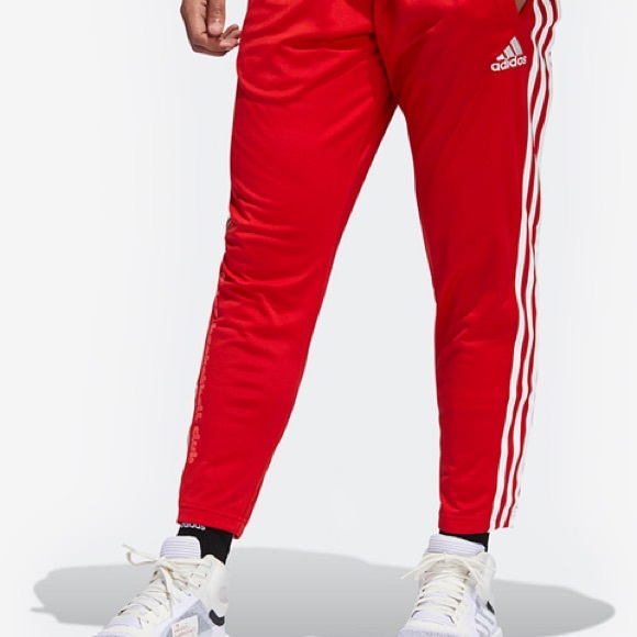 NWT! ADIDAS MARQUEE BASKETBALL PANTS SCARLET RED - Picture 5 of 8